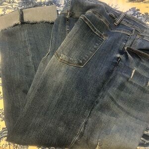 Risen wide leg Blue Denim Jeans